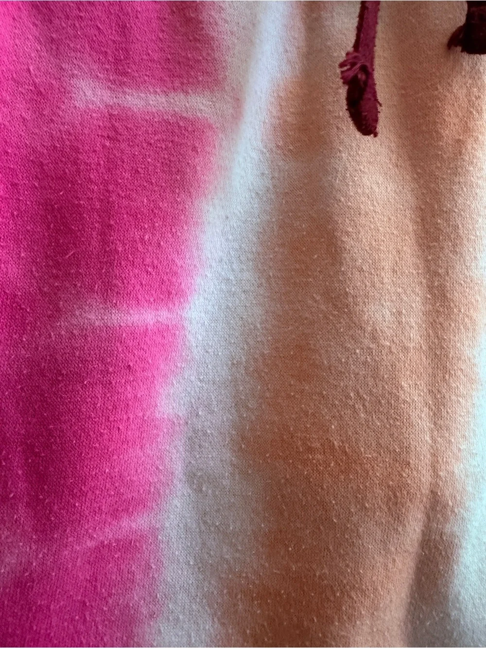 Justice Pink Peach Lavender Tie-Dye Drawstring Skort